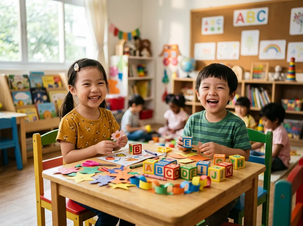 Các bé vui học tiếng Anh tại Shining Super Star